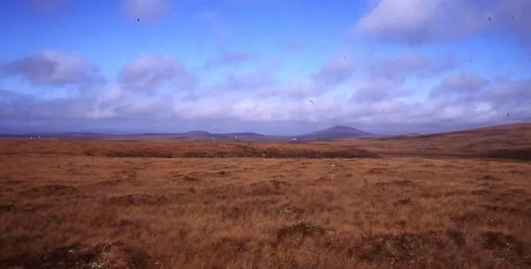 Owenduff Bog – torbiera di copertura sotto cieli bui